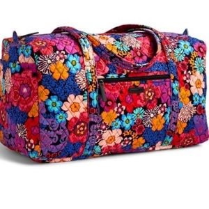 Rare Vera Bradley Floral Fiesta Large Duffel